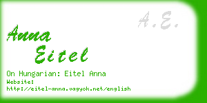 anna eitel business card